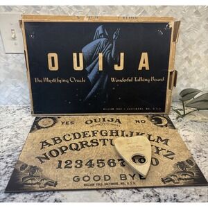 Original Vintage Ouija Board William Fuld USA (Before Parker Bros) With Box READ
